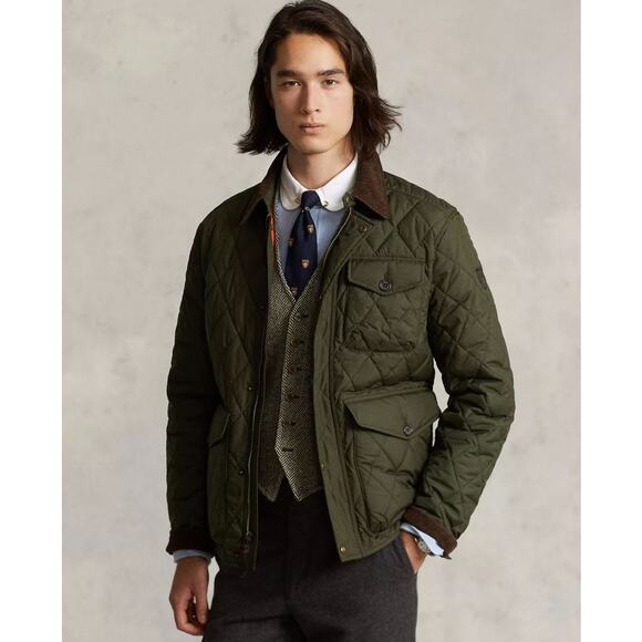 NWT! Polo Ralph Lauren Men's Diamond Quilted Field Barn Jacket XXL - Picture 3 of 11